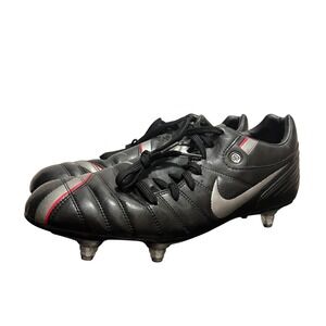 Nike Total 90 Supremacy FG Soccer‎ Football Cleats Black Silver Red Size 12